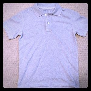 NWOT GAP Young Boys Heather Gray Polo shirt - Med